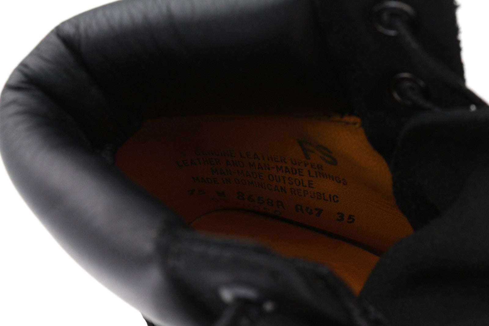 TIMBERLAND 8658A-A3398 moteriški ~EU38.5/39 juodi odiniai aukštaauliai su logotipu 
