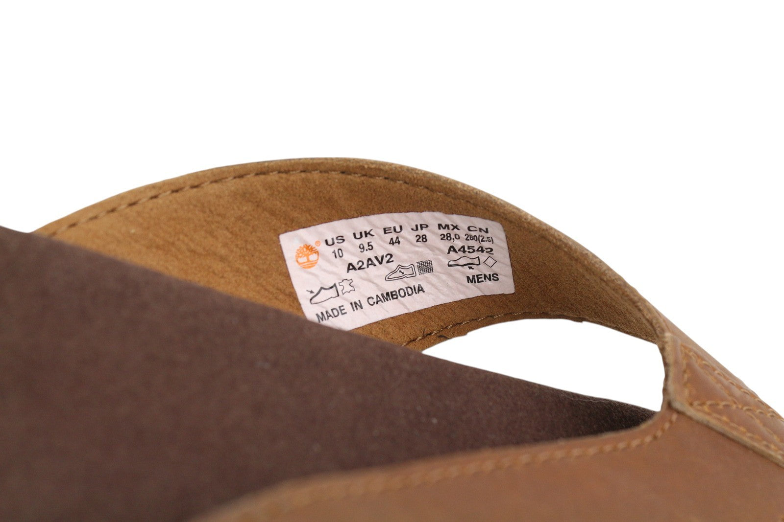 TIMBERLAND A2AV2 vyriški rudi odiniai siauri užsegami bateliai be kulno, EU44, laisvalaikio batai 