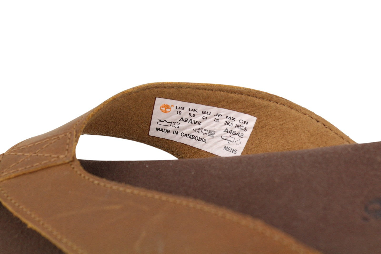 TIMBERLAND A2AV2 vyriški rudi odiniai siauri užsegami bateliai be kulno, EU44, laisvalaikio batai 