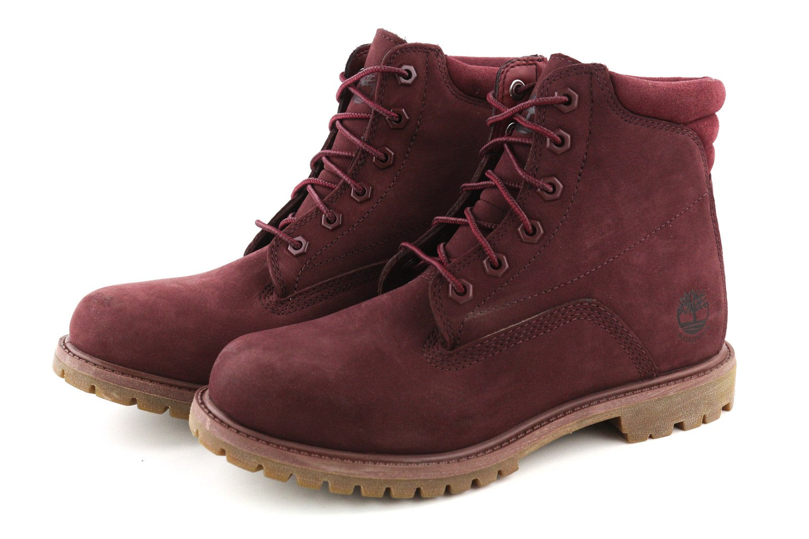 TIMBERLAND A1R2T-A4898 moteriški EU39/40 violetiniai odiniai nėriniuoti aukštakulniai sportbačiai 