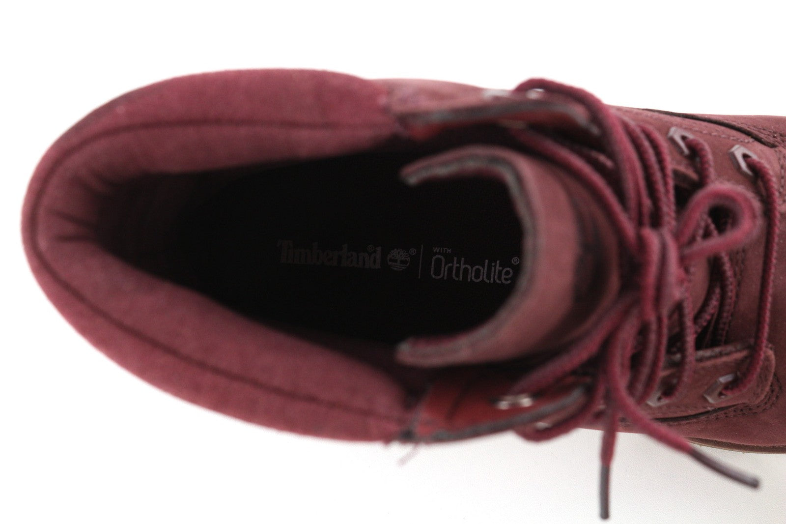 TIMBERLAND A1R2T-A4898 moteriški EU39/40 violetiniai odiniai nėriniuoti aukštakulniai sportbačiai 