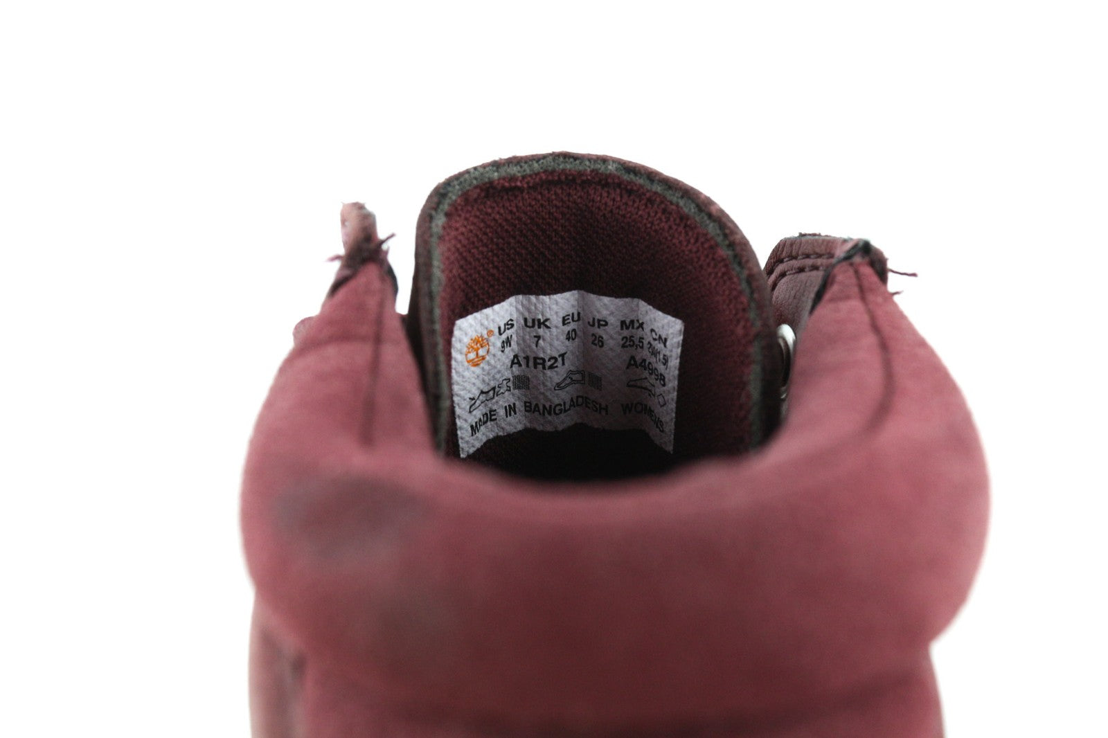 TIMBERLAND A1R2T-A4898 moteriški EU39/40 violetiniai odiniai nėriniuoti aukštakulniai sportbačiai 