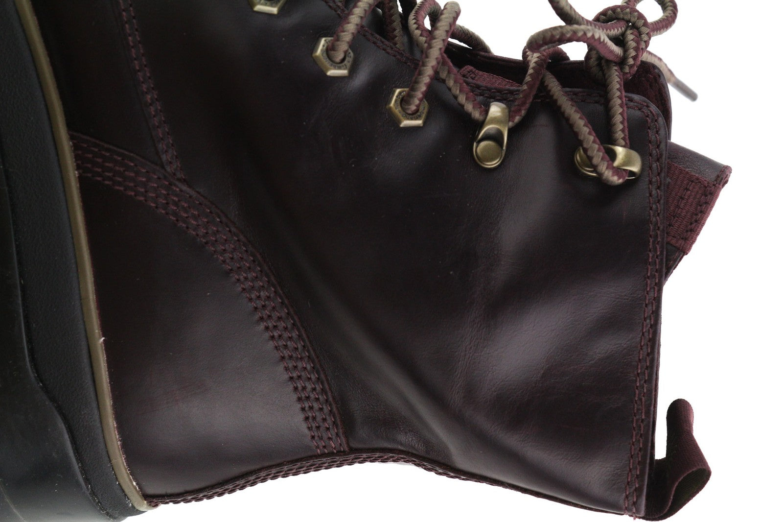 TIMBERLAND A2F7G moteriški EU40/41 tamsios odos batai su vidutinio ūgio migdolų nosimis su raišteliais 