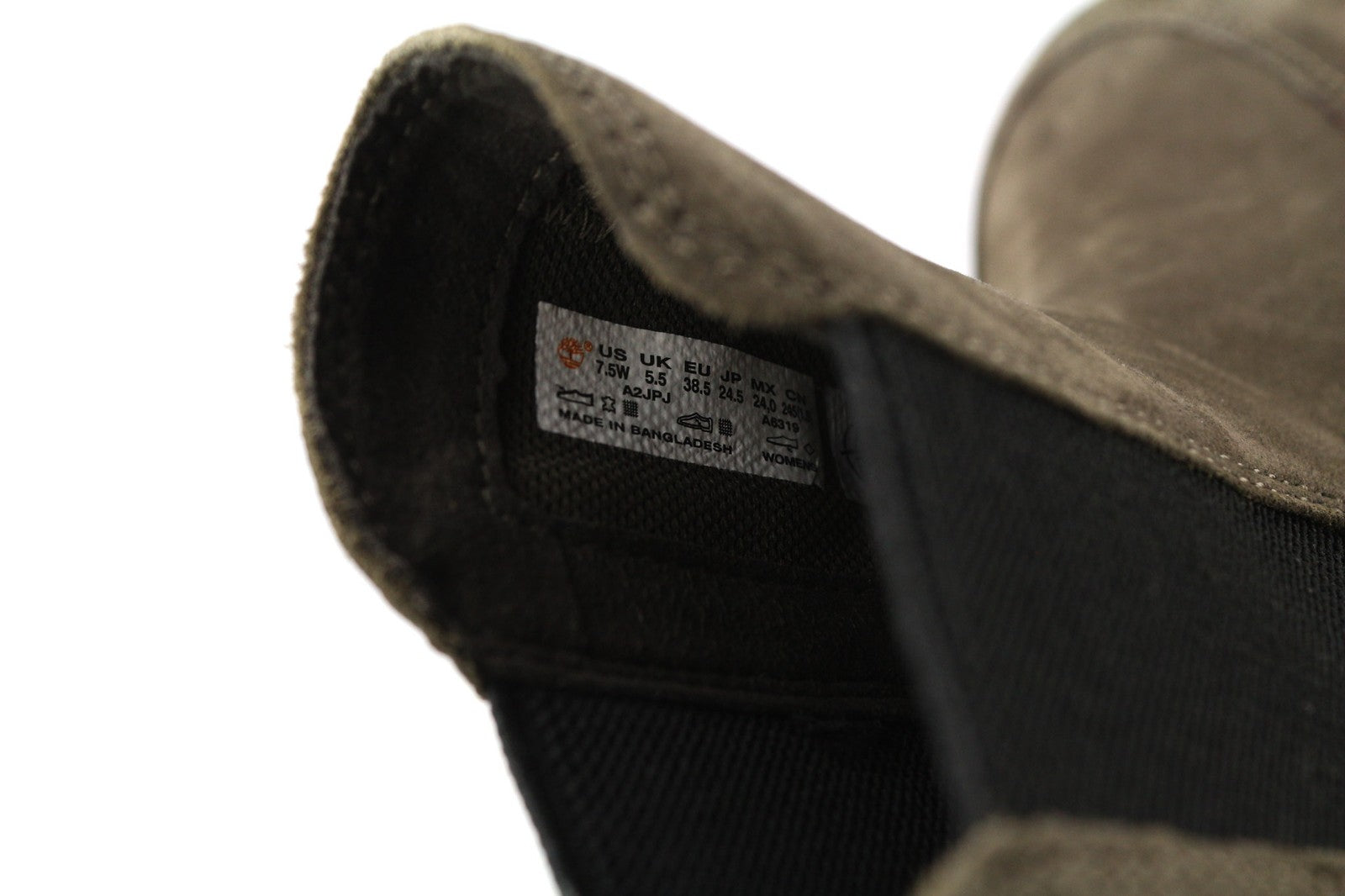 TIMBERLAND A2JPJ-A6319 moteriški EU38.5/39 chaki spalvos odiniai aukštaauliai batai 