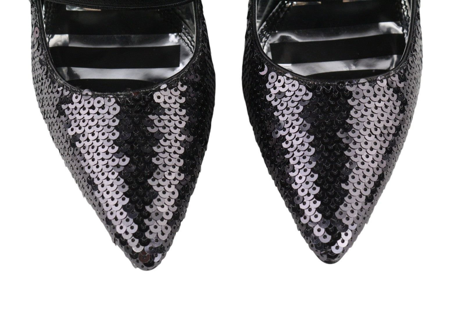 DIESEL D-Slanty moteriški juodi EU39 blizgučiais dekoruoti aukštakulniai bateliai 