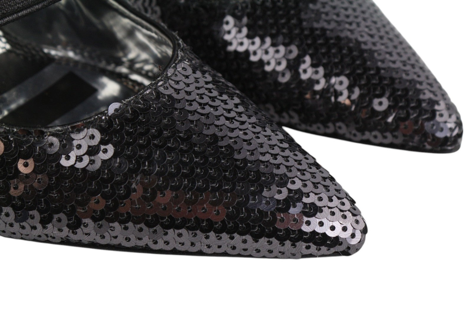 DIESEL D-Slanty moteriški juodi EU39 blizgučiais dekoruoti aukštakulniai bateliai 