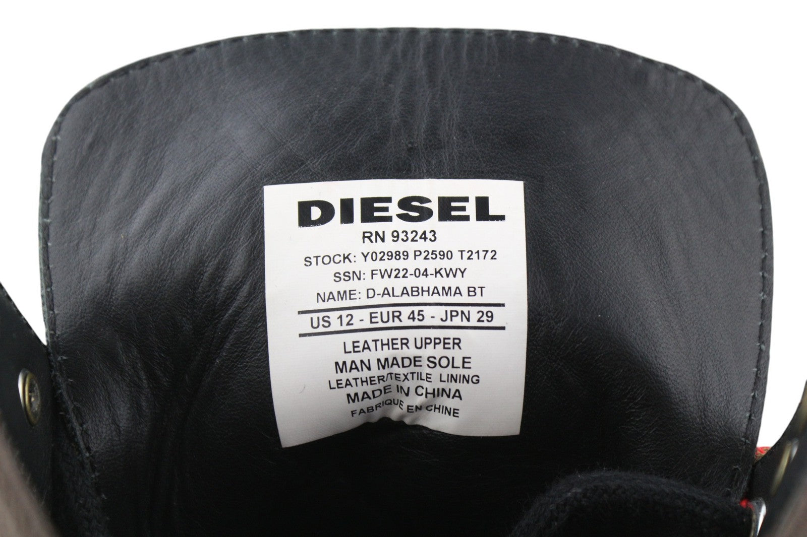 DIESEL D-Alabhama vyriški rudi sendintos odos aulinukai su raišteliais, EU45, RRP 290 € 