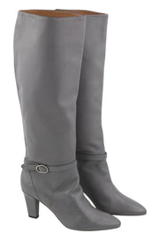 EMPORIO ARMANI moteriški pilki odiniai aulinukai su sagtimi ir migdolų formos nosimis, 37 dydis 