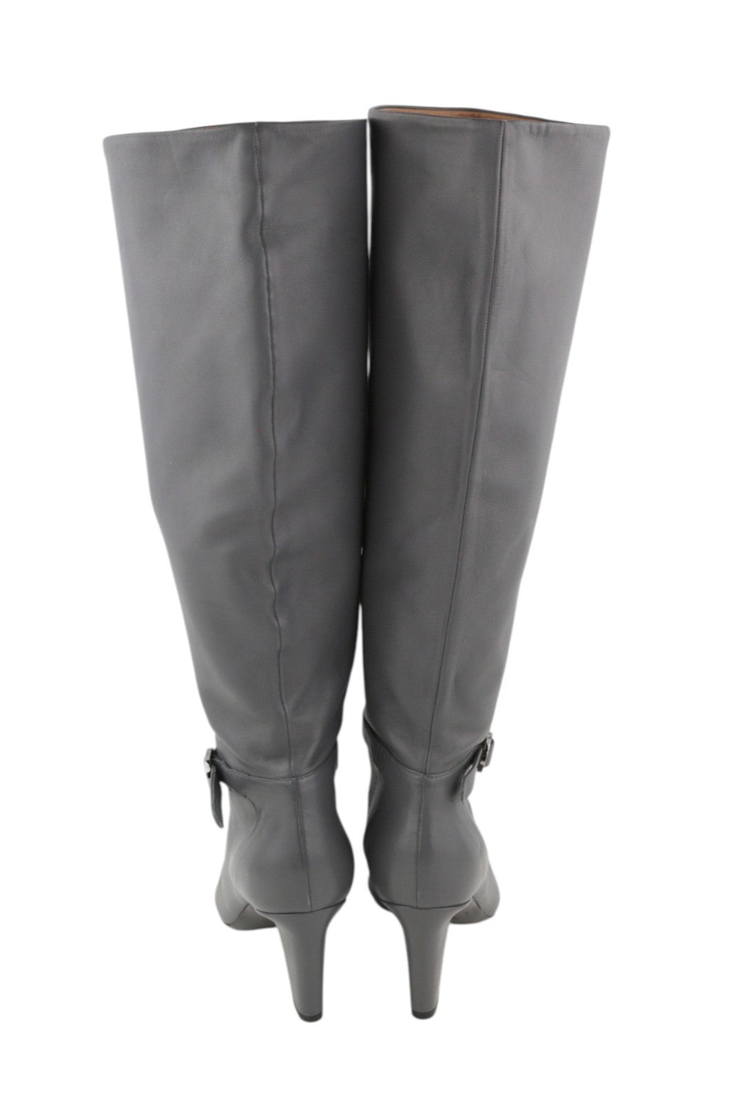 EMPORIO ARMANI moteriški pilki odiniai aulinukai su sagtimi ir migdolų formos nosimis, 37 dydis 