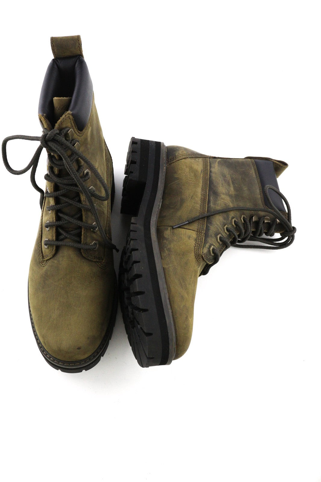 TIMBERLAND A2NXX-A4919 vyriški EU42/43 chaki spalvos sendintos odos aulinukai su raišteliais 