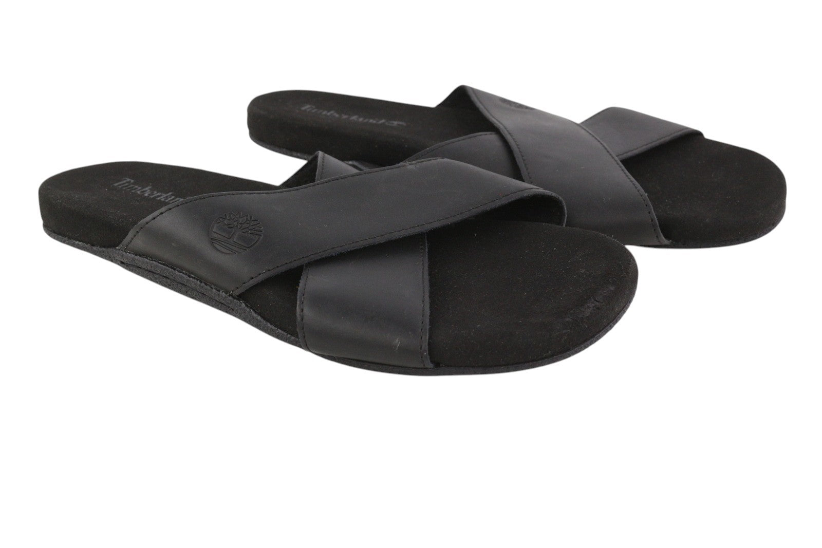 TIMBERLAND A24Z5 vyriški juodi odiniai siauri užsegami batai, dydis EU41.5/43, laisvalaikio batai 