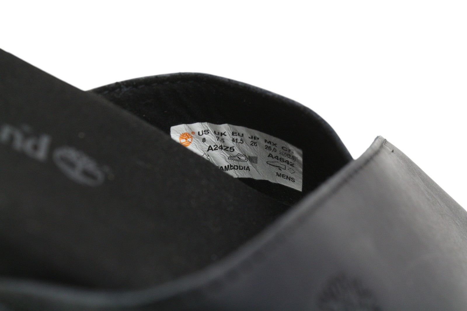 TIMBERLAND A24Z5 vyriški juodi odiniai siauri užsegami batai, dydis EU41.5/43, laisvalaikio batai 