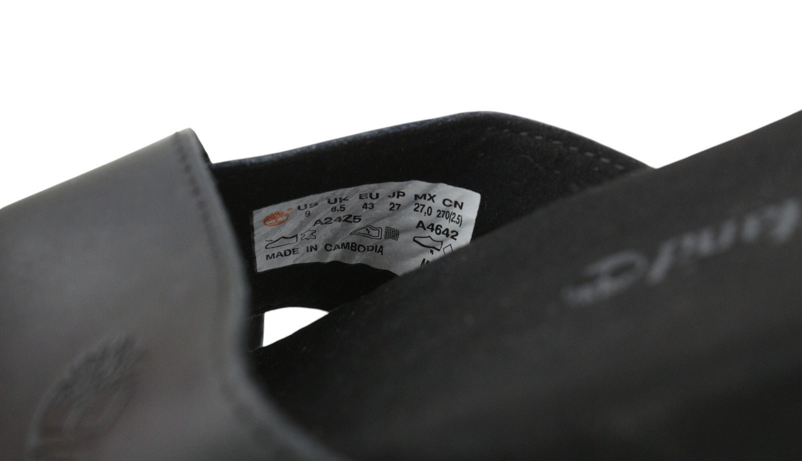 TIMBERLAND A24Z5 vyriški juodi odiniai siauri užsegami batai, dydis EU41.5/43, laisvalaikio batai 