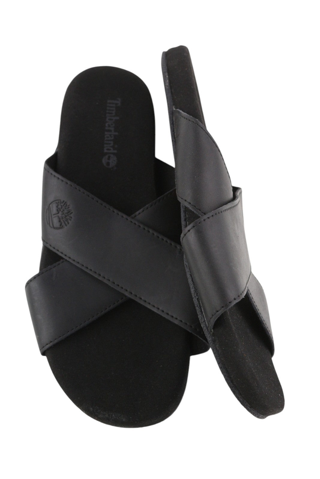 TIMBERLAND A24Z5 vyriški juodi odiniai siauri užsegami batai, dydis EU41.5/43, laisvalaikio batai 