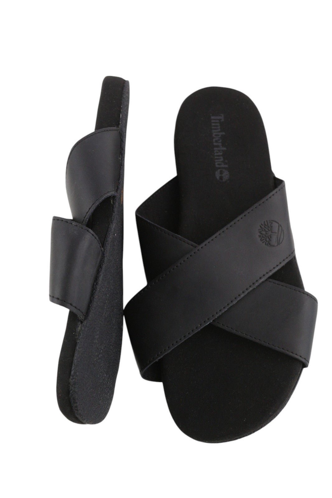 TIMBERLAND A24Z5 vyriški juodi odiniai siauri užsegami batai, dydis EU41.5/43, laisvalaikio batai 