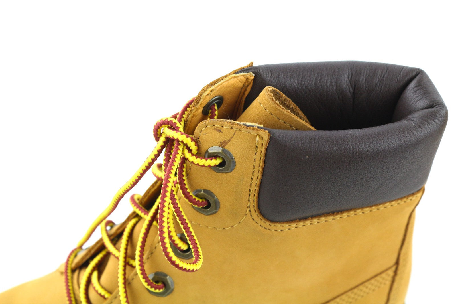 TIMBERLAND A1T6U-A3646 moteriški rudi odiniai aukštaauliai su nėriniuotais aulinukais, dydis EU38/38.5 