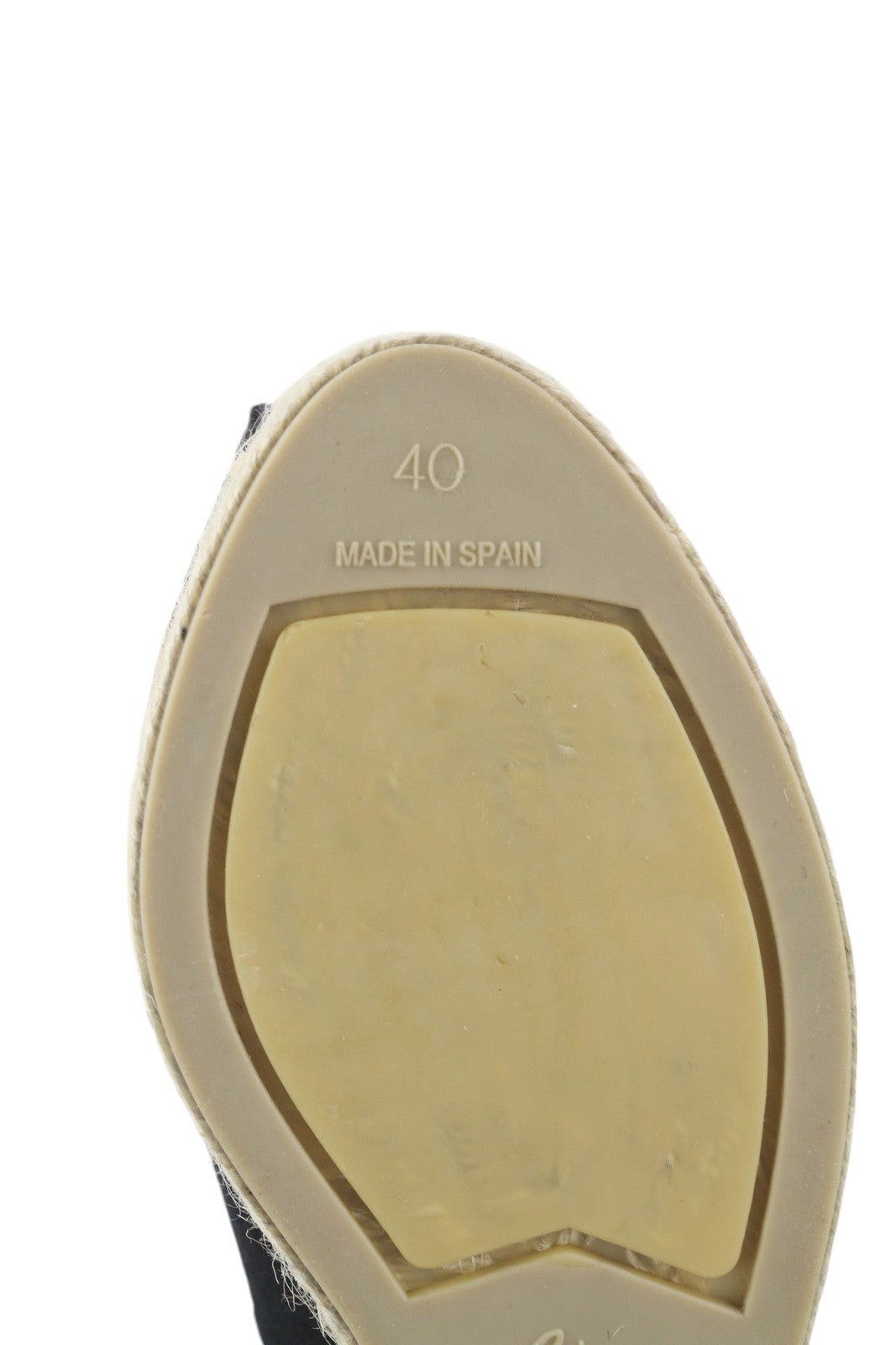 CASTANER moteriški juodi EU40 pleištiniai espadriliai su platforma ir atvira nosele 