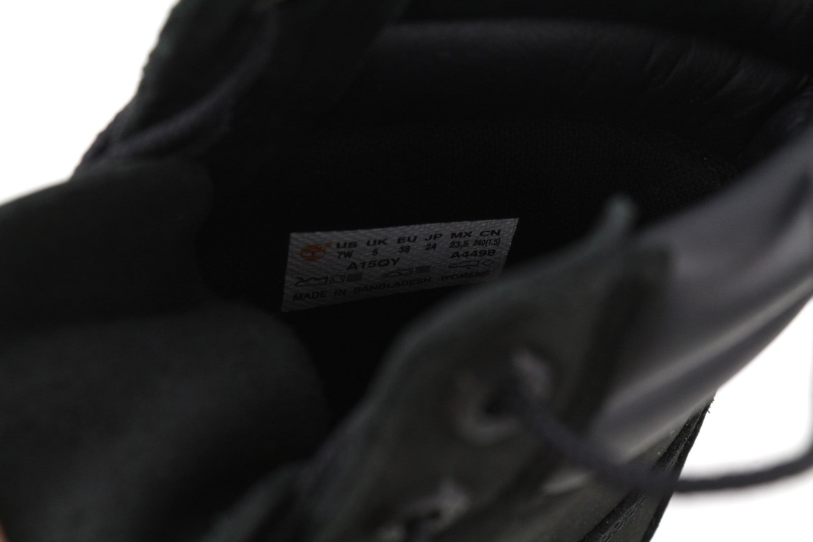 TIMBERLAND A15QY-A4498 moteriški EU38/38.5 juodi odiniai aukštaauliai batai 