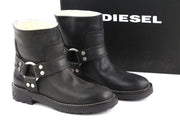 DIESEL D-Thruper moteriški juodi odiniai aulinukai su detalėmis, EU37, RRP 280 € 