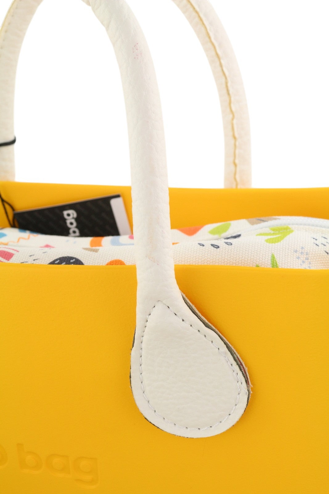 O BAG Mini Women Bag OS Yellow Twin Handles Zip Inner Pouch Casual Square