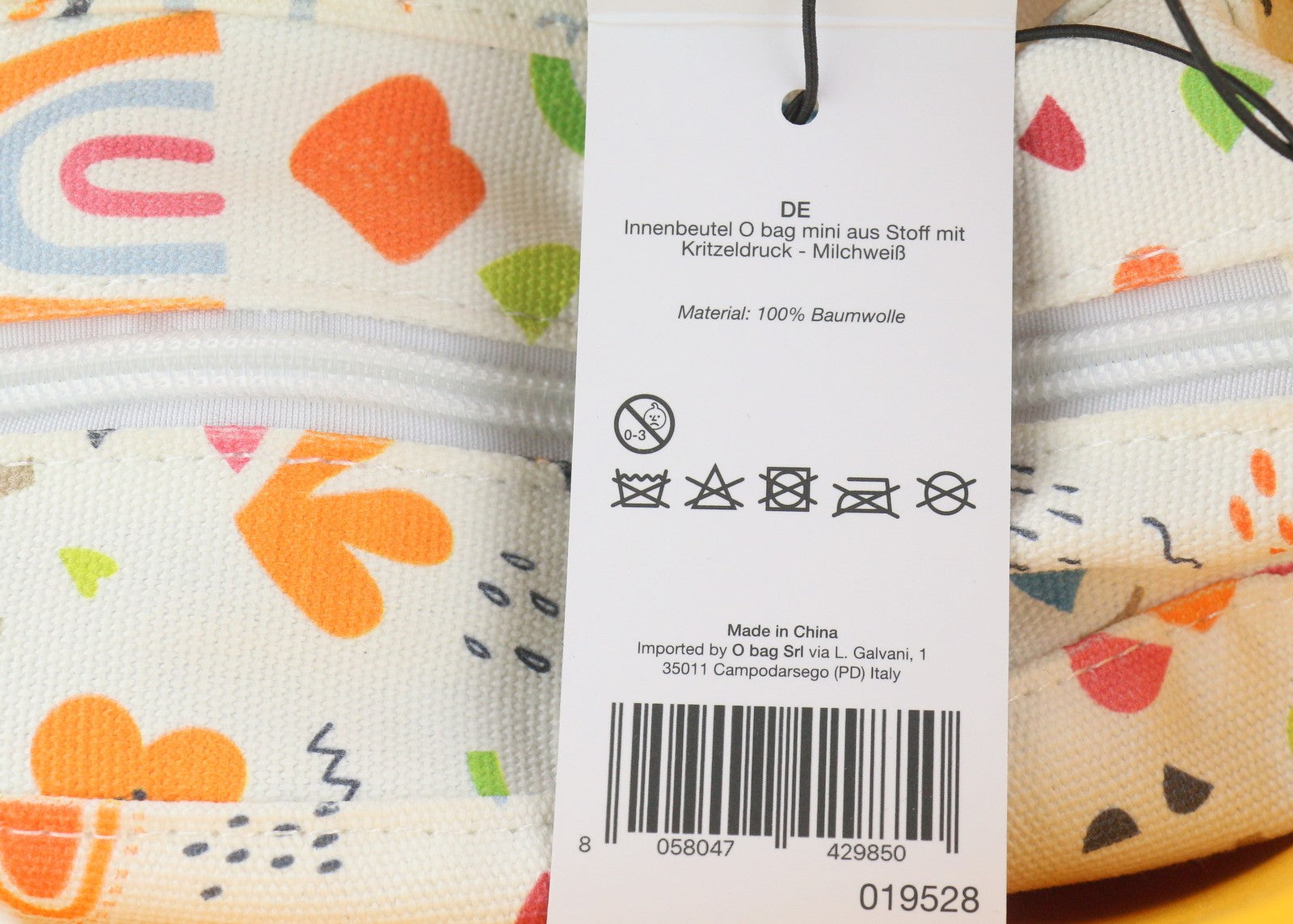 O BAG Mini Women Bag OS Yellow Twin Handles Zip Inner Pouch Casual Square