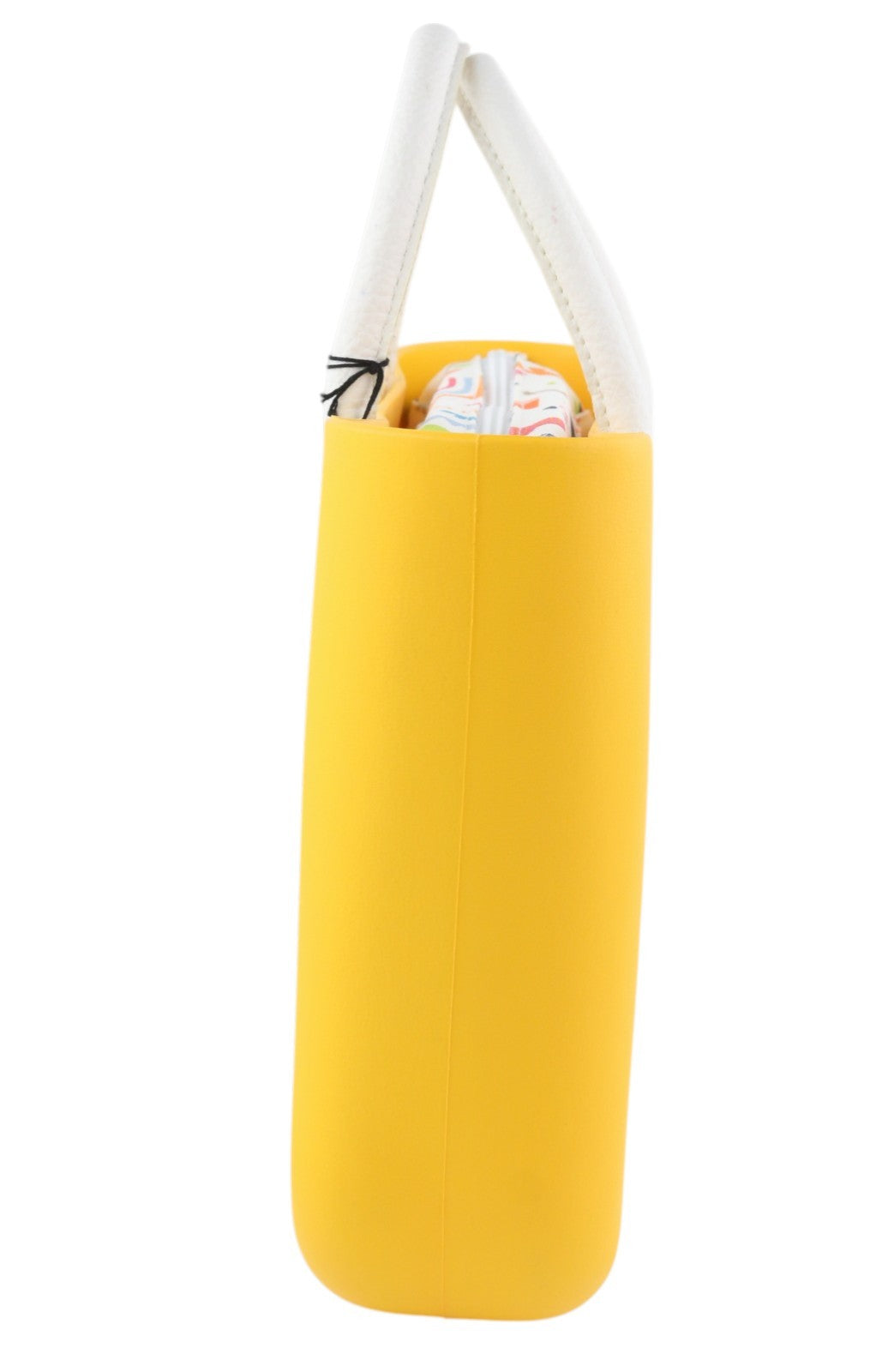 O BAG Mini Women Bag OS Yellow Twin Handles Zip Inner Pouch Casual Square