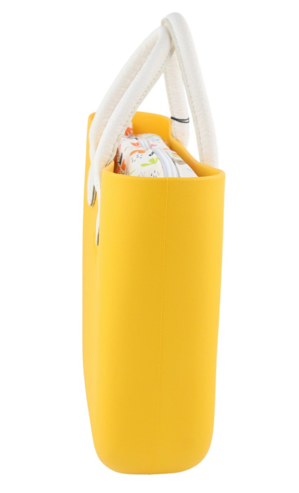 O BAG Mini Women Bag OS Yellow Twin Handles Zip Inner Pouch Casual Square