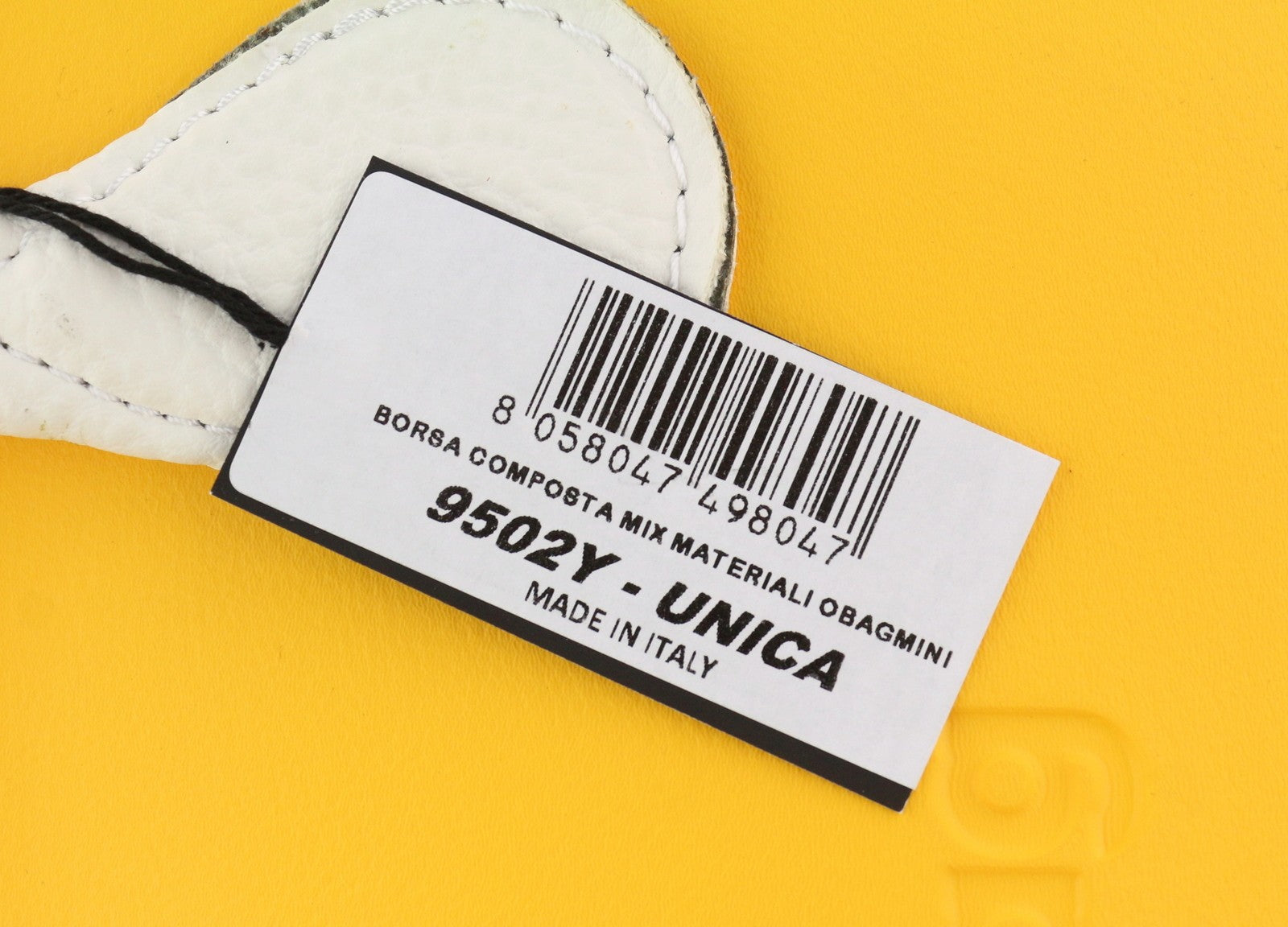 O BAG Mini Women Bag OS Yellow Twin Handles Zip Inner Pouch Casual Square