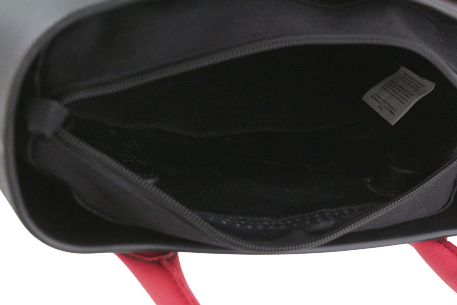 O BAG Chic Women Bag OS Black Dual Handles Inner Pouch Mini Square Tote Logo