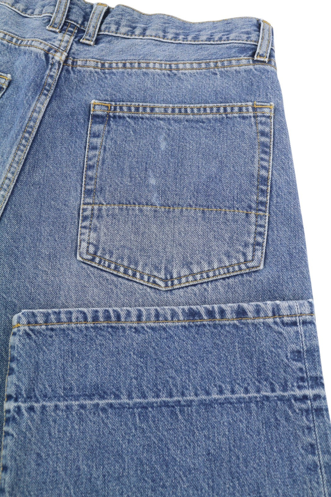 PLAN C Women Jeans 42 Blue Ankle Length Mid Rise Straight Button Fly RRP440