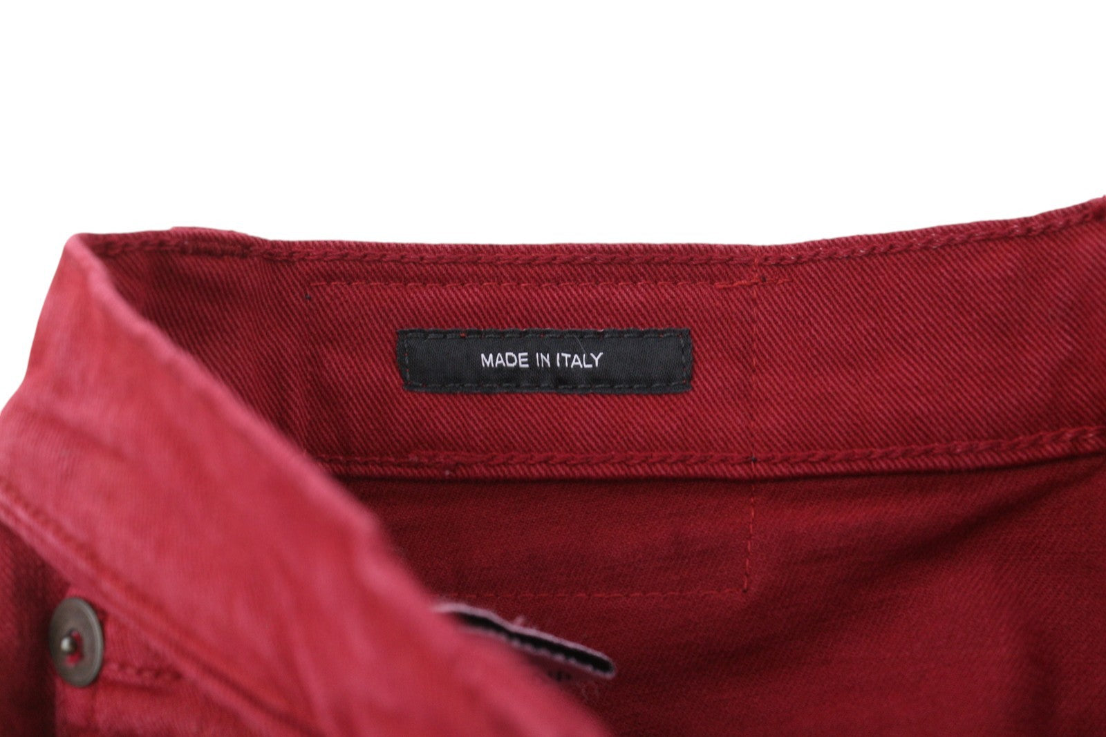 R13 Jane Women Trousers 27 Vivid Red Stretch Slim Straight Fitted RRP595