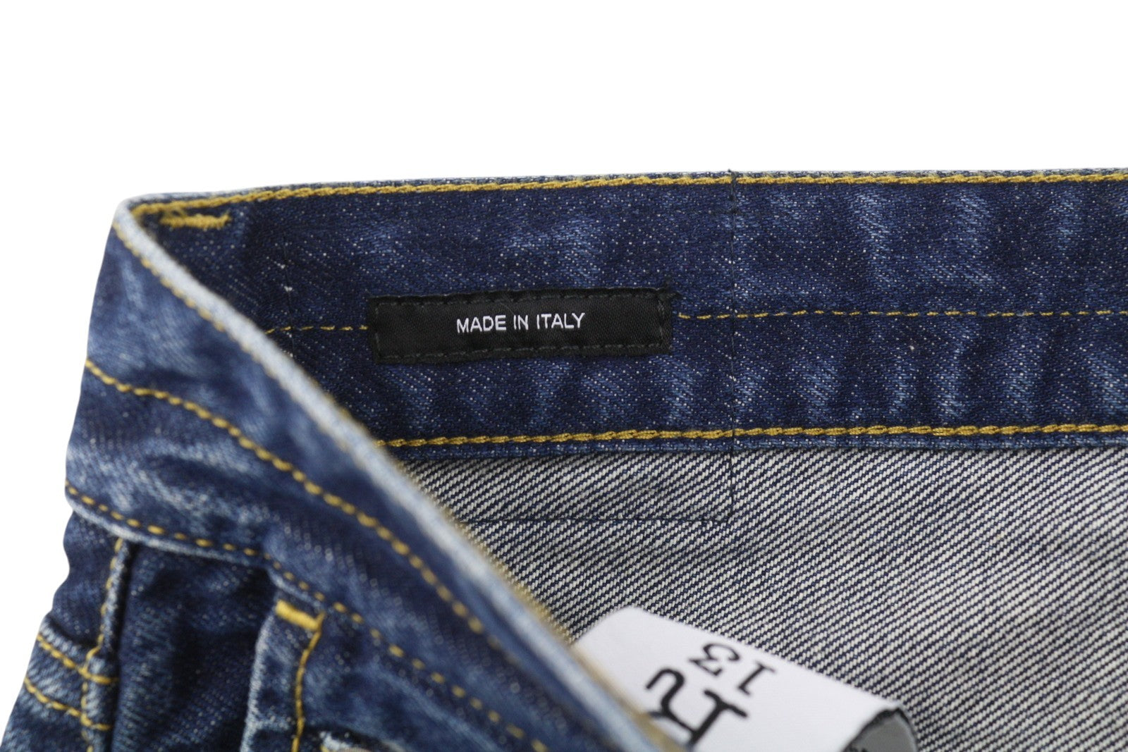 R13 Double Pocket Boyfriend Women Jeans 27 Rinse Wash Cropped Ankle Blue