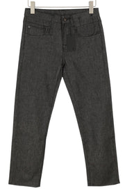 R13 Boy Straight Women Jeans 26 Vintage Grey Dark Denim Zip Fly Casual Pockets