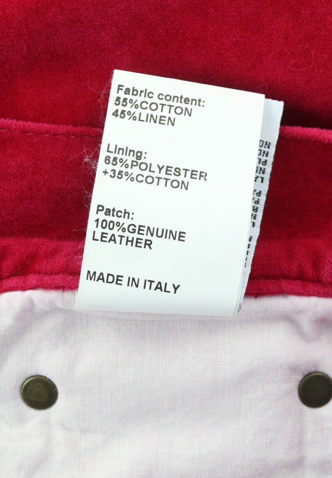 R13 Boyfriend Women Trousers 26 Raspberry Velvet Linen Blend Cropped Ankle Pink