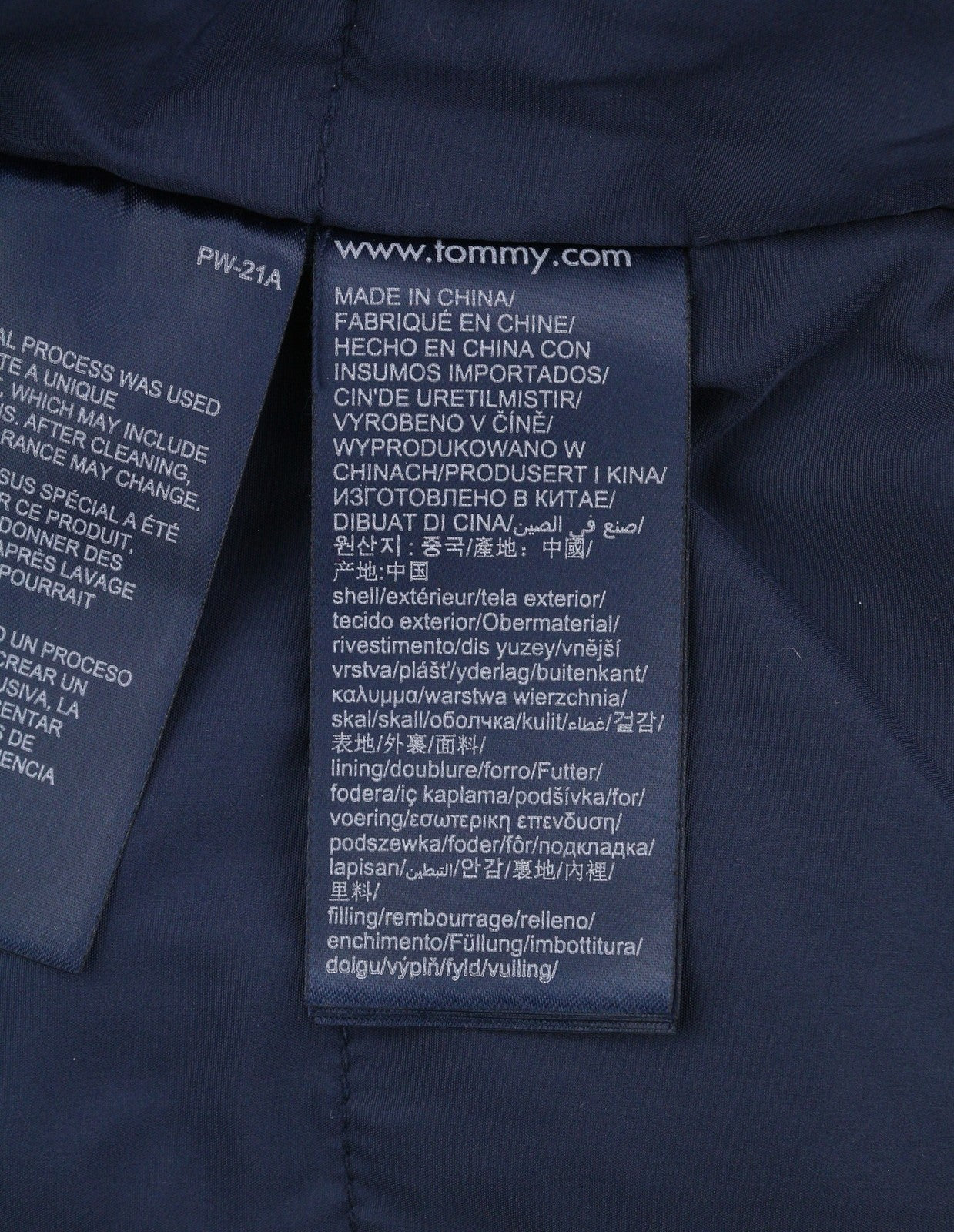 TOMMY HILFIGER Men Waistcoat M Dark Blue Padded Patch Pockets Vest RRP179