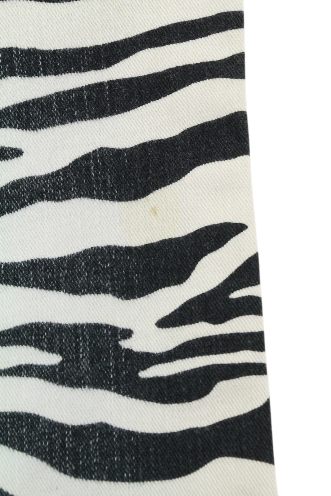 R13 Kick Fit Women Jeans 27 Zebra Print Flared Cropped Ankle RRP499