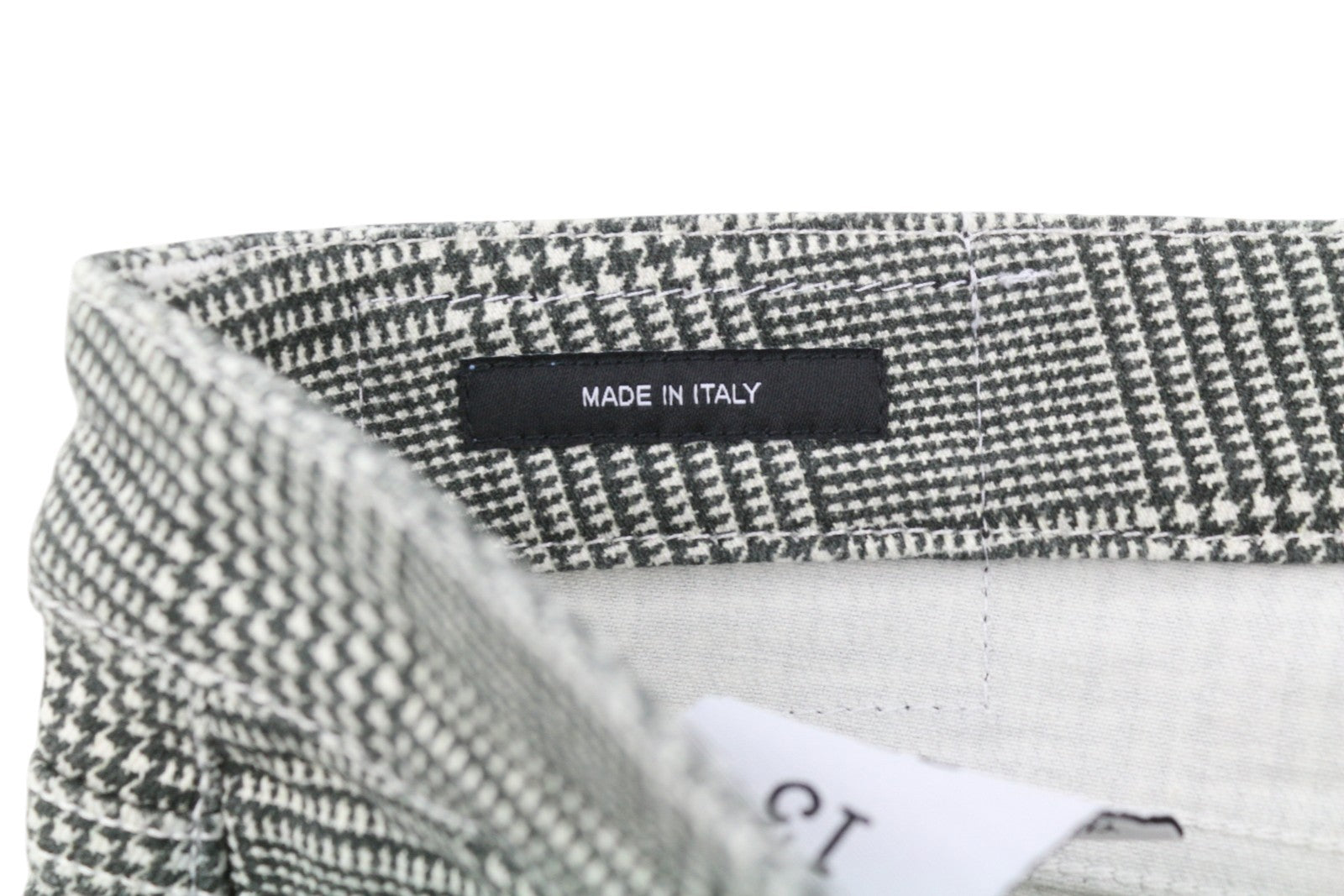 R13 Boy Straight Women Jeans 27 Printed Glen Plaid Cropped Ankle RRP499