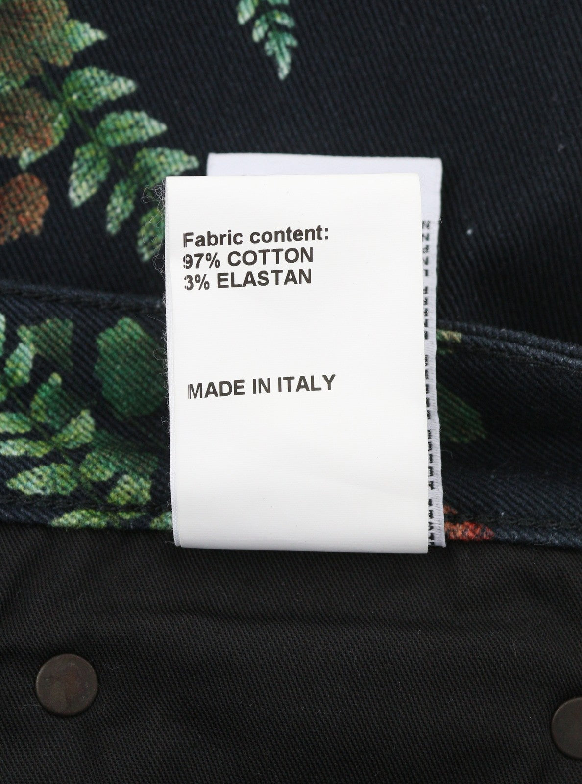 R13 Kick Fit Women Jeans 27 Useless Treasueres Floral Black Cropped Ankle