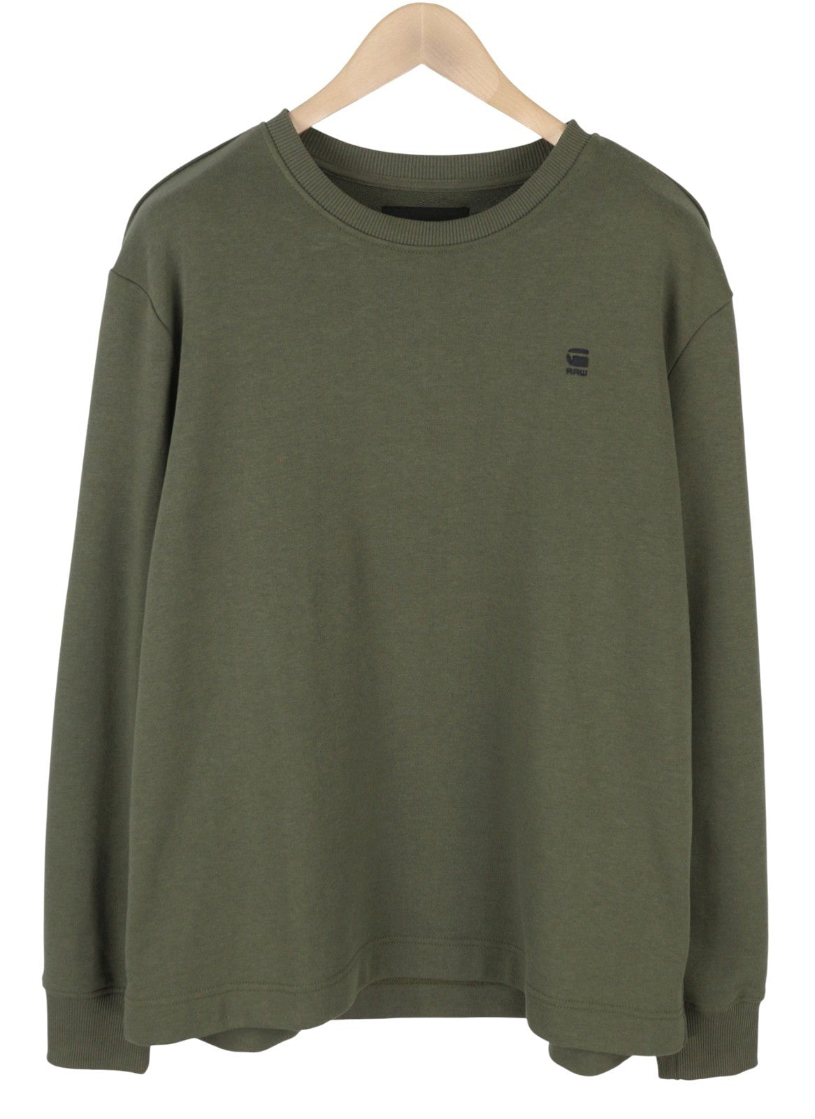 G-STAR Core Crew L/S Men Sweatshirt XL Grey Crew Neck Pull On Long Sleeve