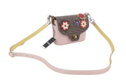 O BAG Micro Pocket Mix Women Bag OS Pink Floral Strap Small Crossbody Pouch