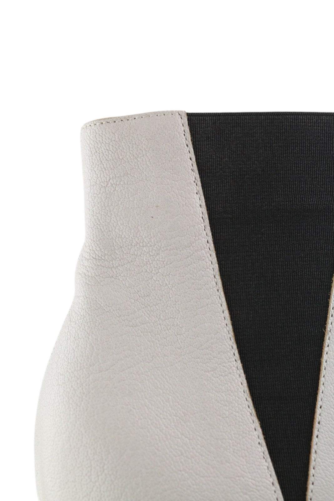 EMPORIO ARMANI X3M311 Women Shoes EU37 White Leather Pointed Toe Heeled Ankle