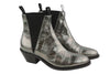 Grey Leather Boots
