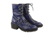 Blue Leather Boots