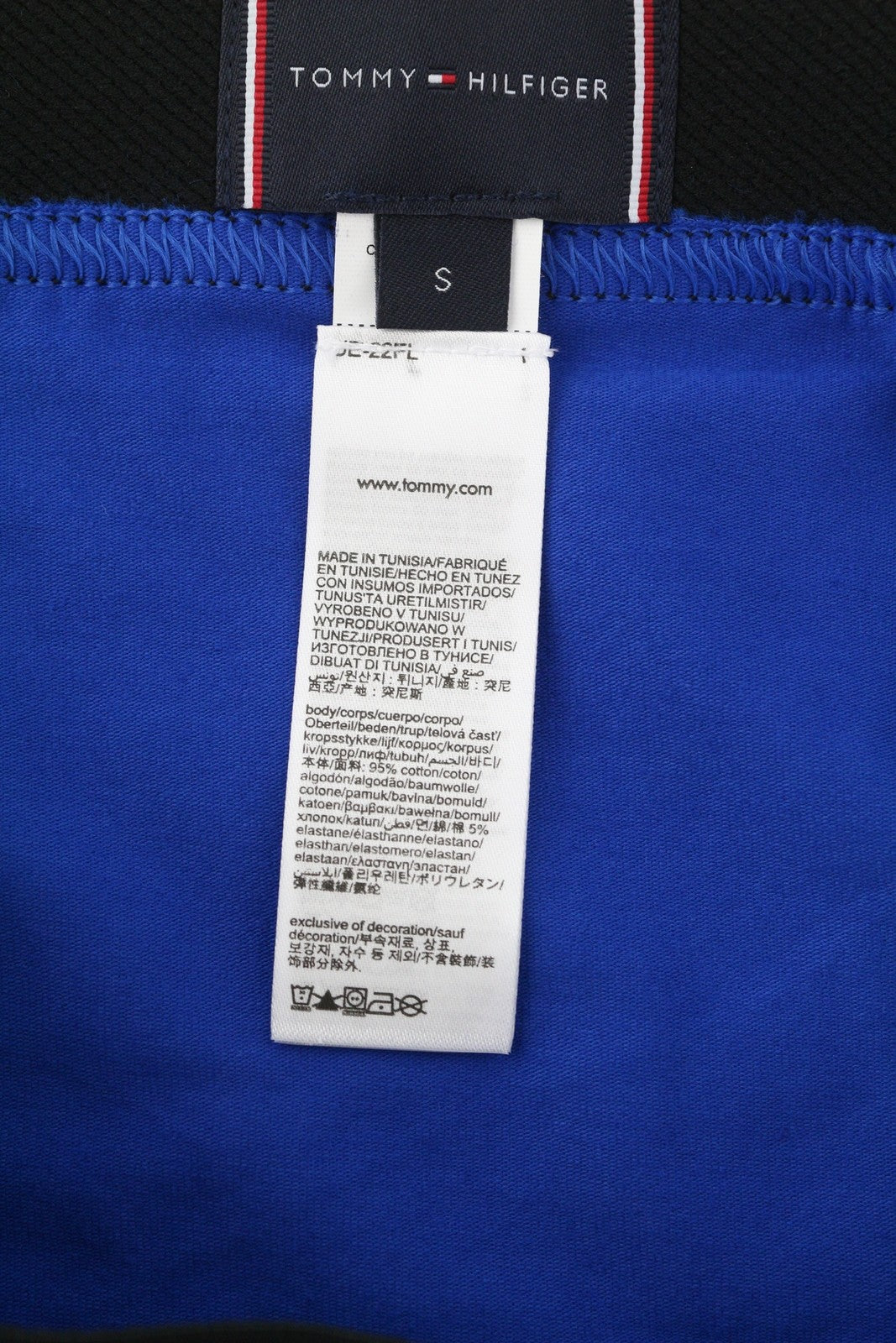 TOMMY HILFIGER Men Underwear S Blue Trunk & Sock Set Embroidered Boxers