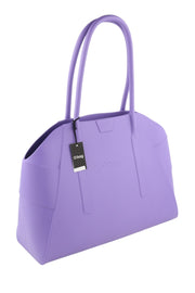 O BAG Unique Women Bag OS Purple Textured Silicone Waterproof Double Handle