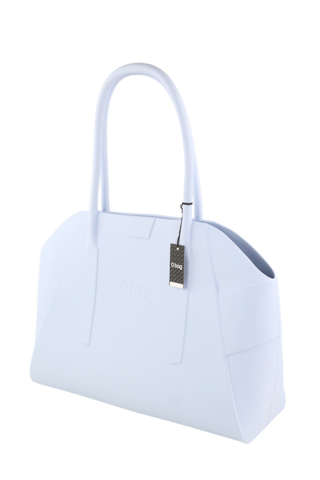 O BAG Unique Women Bag OS Light Blue Textured Silicone Waterproof Double Handle