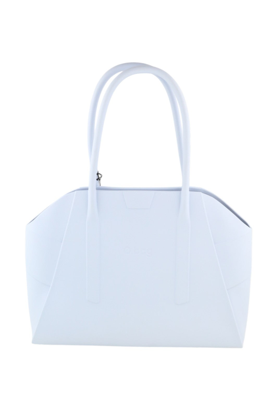 O BAG Unique Women Bag OS Light Blue Textured Silicone Waterproof Double Handle