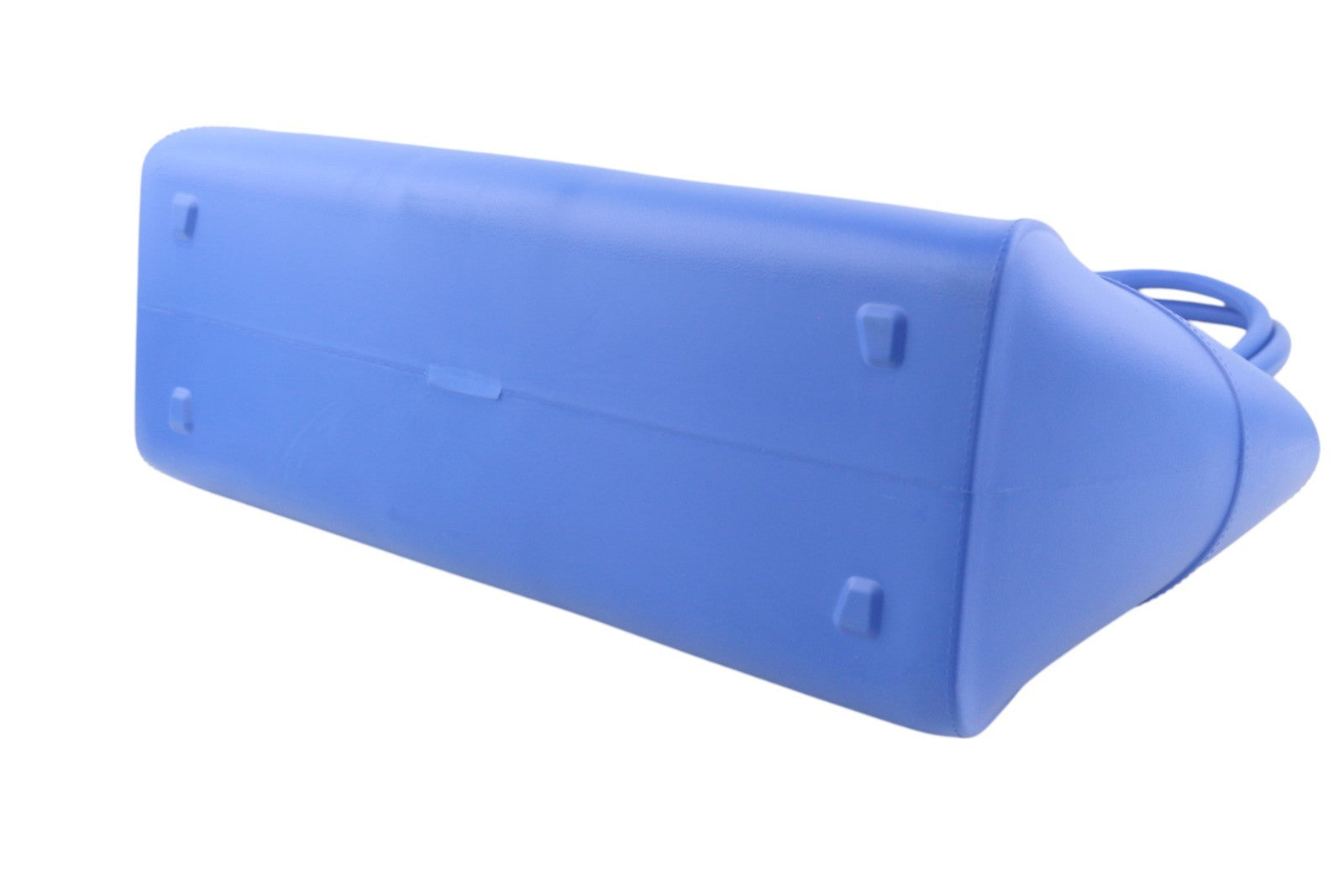 O BAG Unique Women Bag OS Mid Blue Textured Silicone Waterproof Double Handle