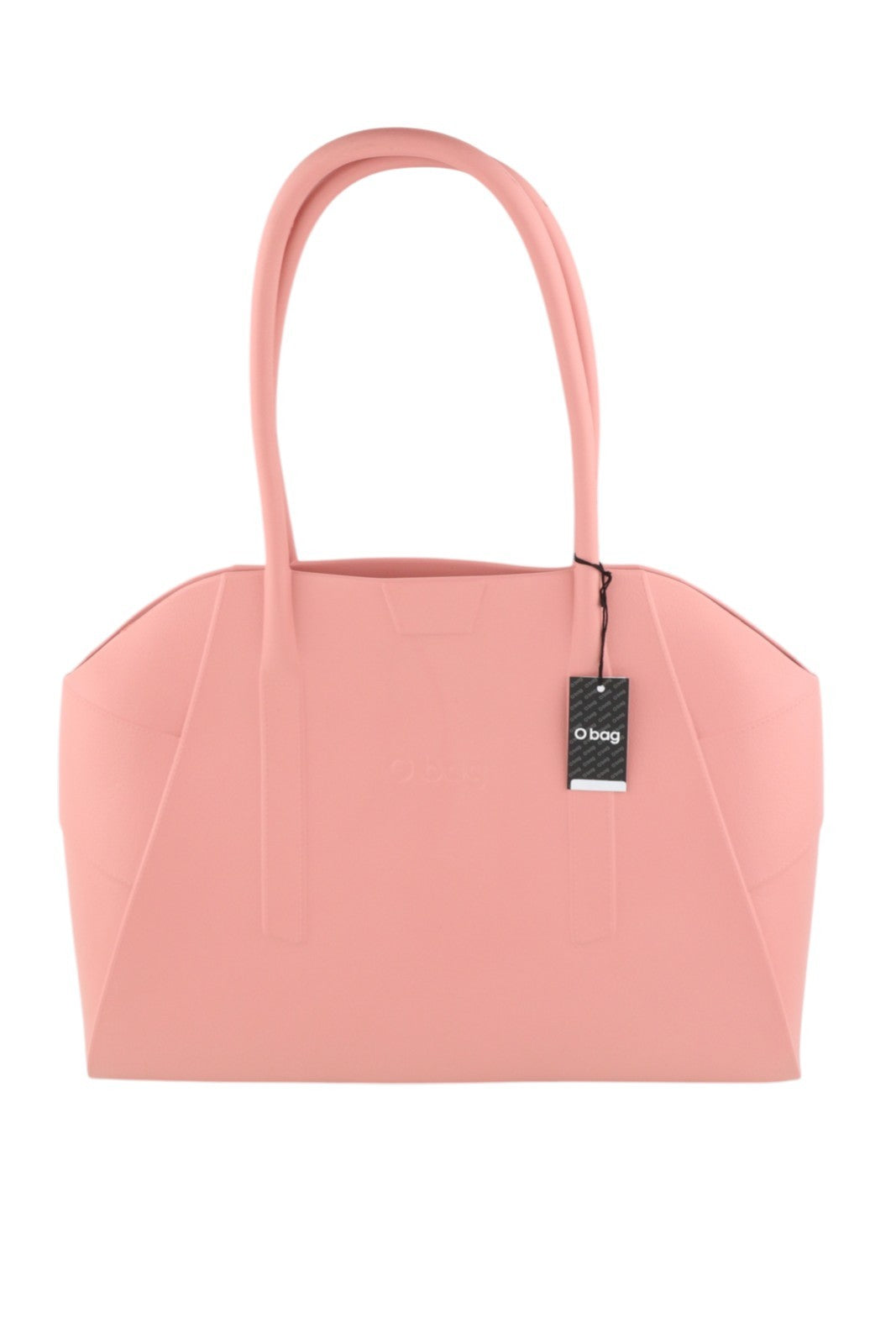 O BAG Unique Women Bag OS Pink Textured Silicone Waterproof Double Handle