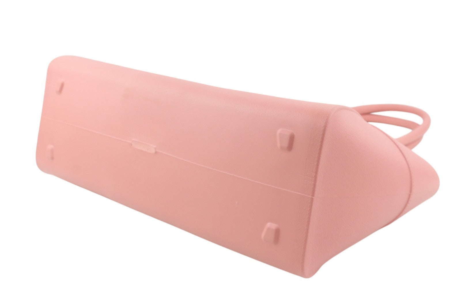 O BAG Unique Women Bag OS Pink Textured Silicone Waterproof Double Handle